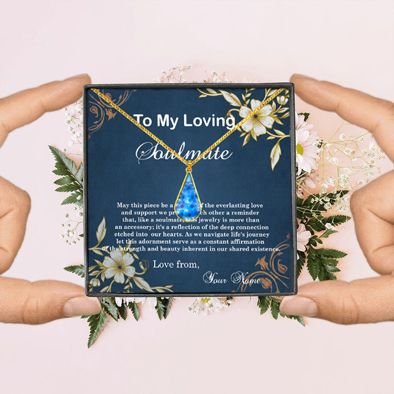 Oceanic Everbloom Pendant: A Love that Lasts"