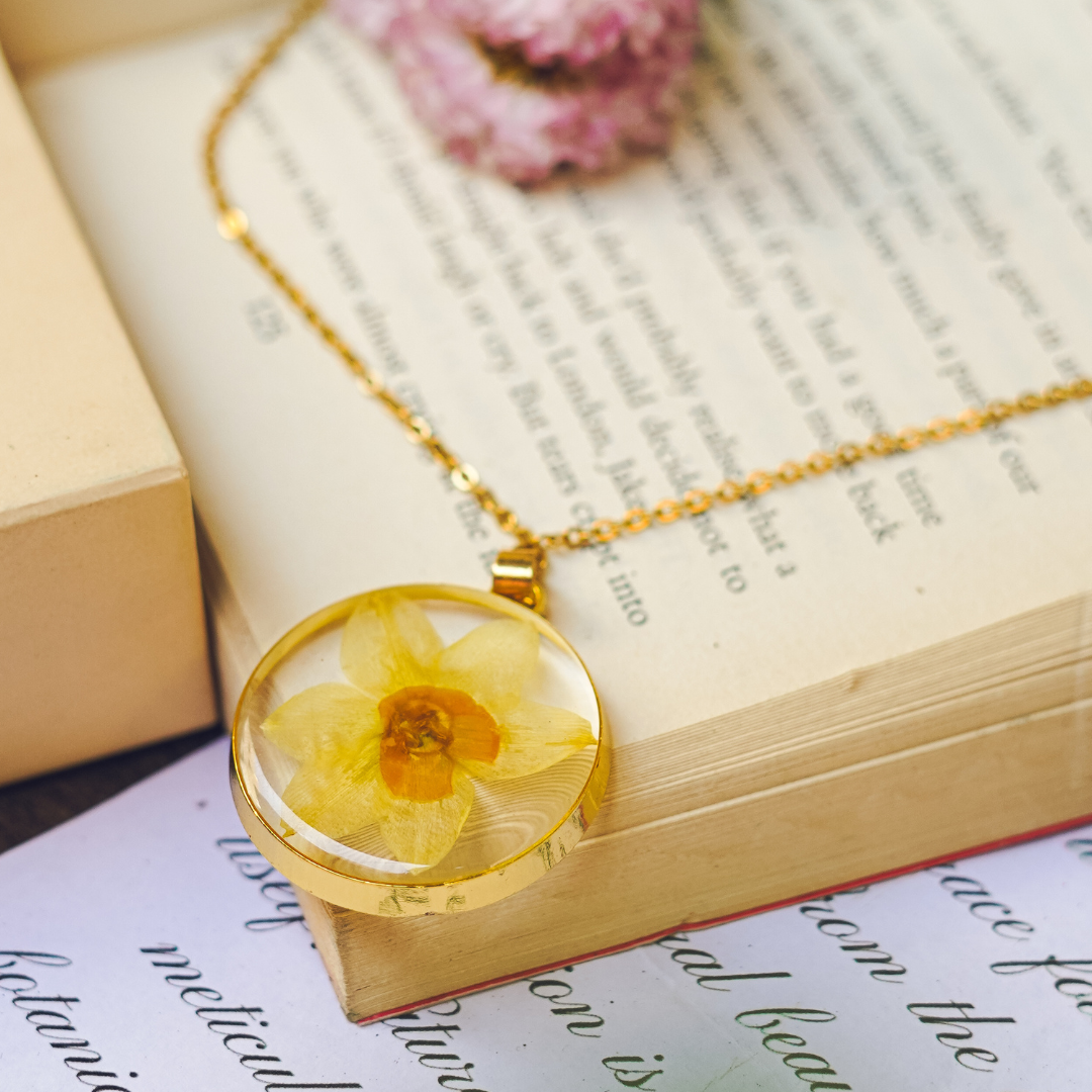 Yellow Blossom Pendant: Nature's Radiant