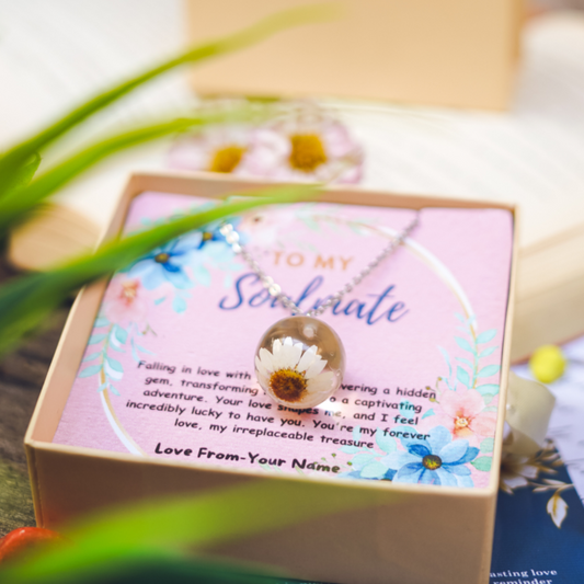 Pure Ivory Flower Charm: Floating Petal Peace