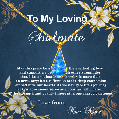 Oceanic Everbloom Pendant: A Love that Lasts"